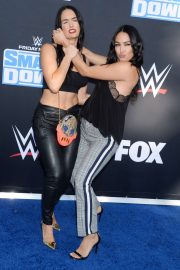 Nikki and Brie Bella - WWE 20th Anniversary Celebration in Los Angeles