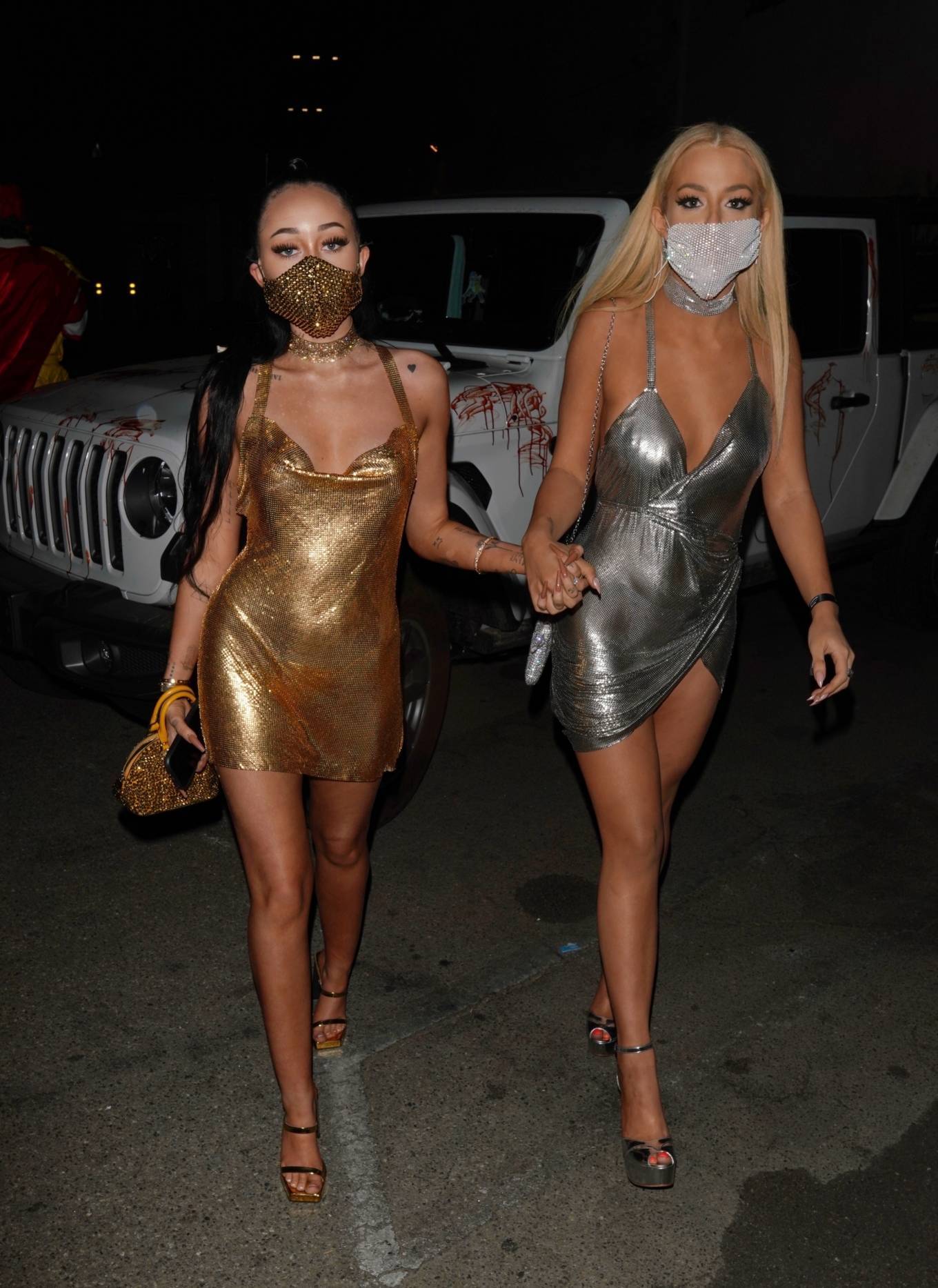 Noah Cyrus and Tana Mongeau – Seen out for Halloween in Hollywood