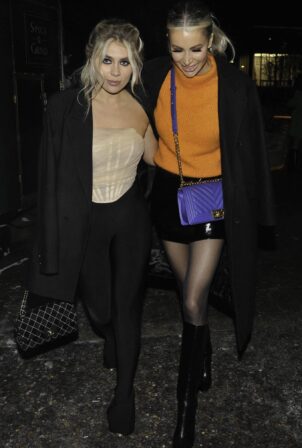 Olivia Attwood - With Paige Turley Night out in Manchester