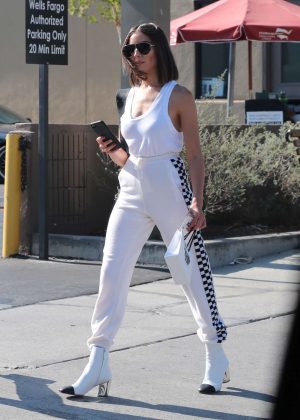 Olivia Culpo in White out in LA