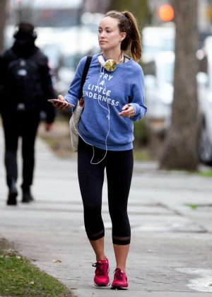 Olivia Wilde - Out for a walk in New York