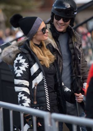 Paris Hilton and Chris Zylka Out in Aspen