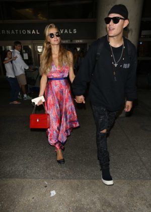 Paris Hilton - Arriving at LAX Airport