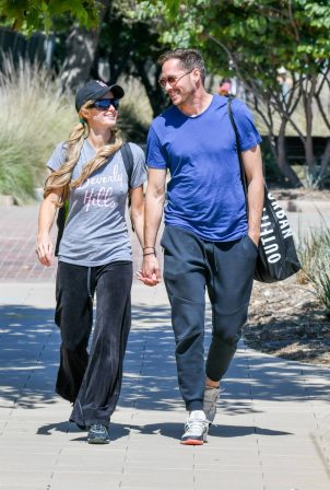 Paris Hilton with boyfriend Carter Reum out in Malibu