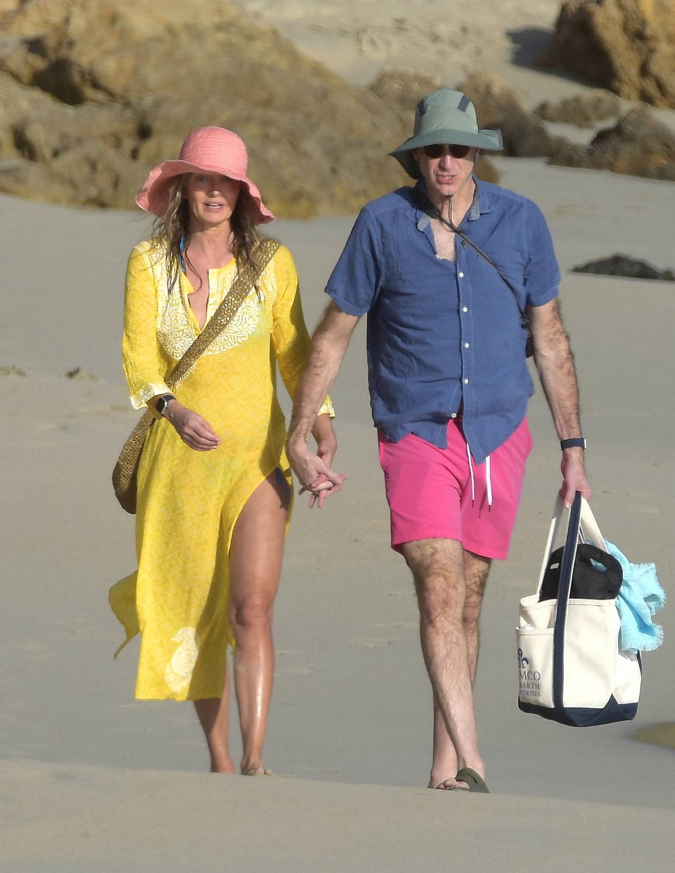 Paulina Porizkova 2024 : Paulina Porizkova – With boyfriend Jeff Greenstein seen on a Caribbean beach in St Barts-13