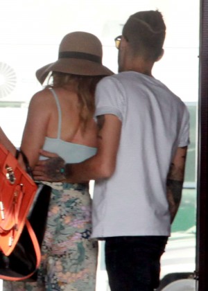 Perrie Edwards and Zayn Malik Leaving the South of France
