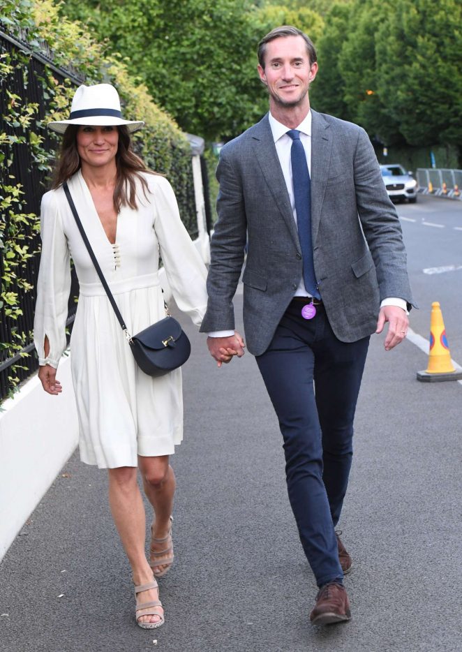 Pippa Middleton with her husband at Wimbledon -22 - GotCeleb