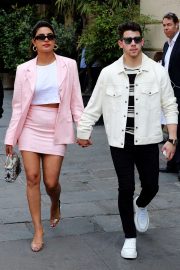 Priyanka Chopra and Nick Jonas - Out in Paris
