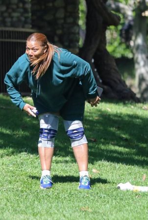 Queen Latifah - Celebrates Father's Day at the Park in Beverly Hills