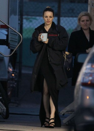 Rachel McAdams - On set of 'True Detective' in LA