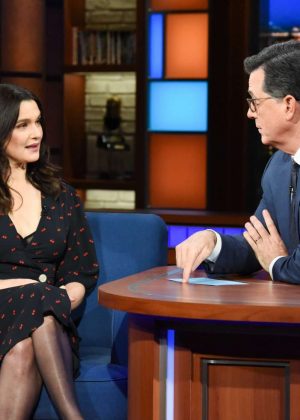 Rachel Weisz - On The Late Show with Stephen Colbert in New York City