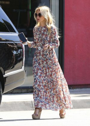 Rachel Zoe in Long Dress out in West Hollywood