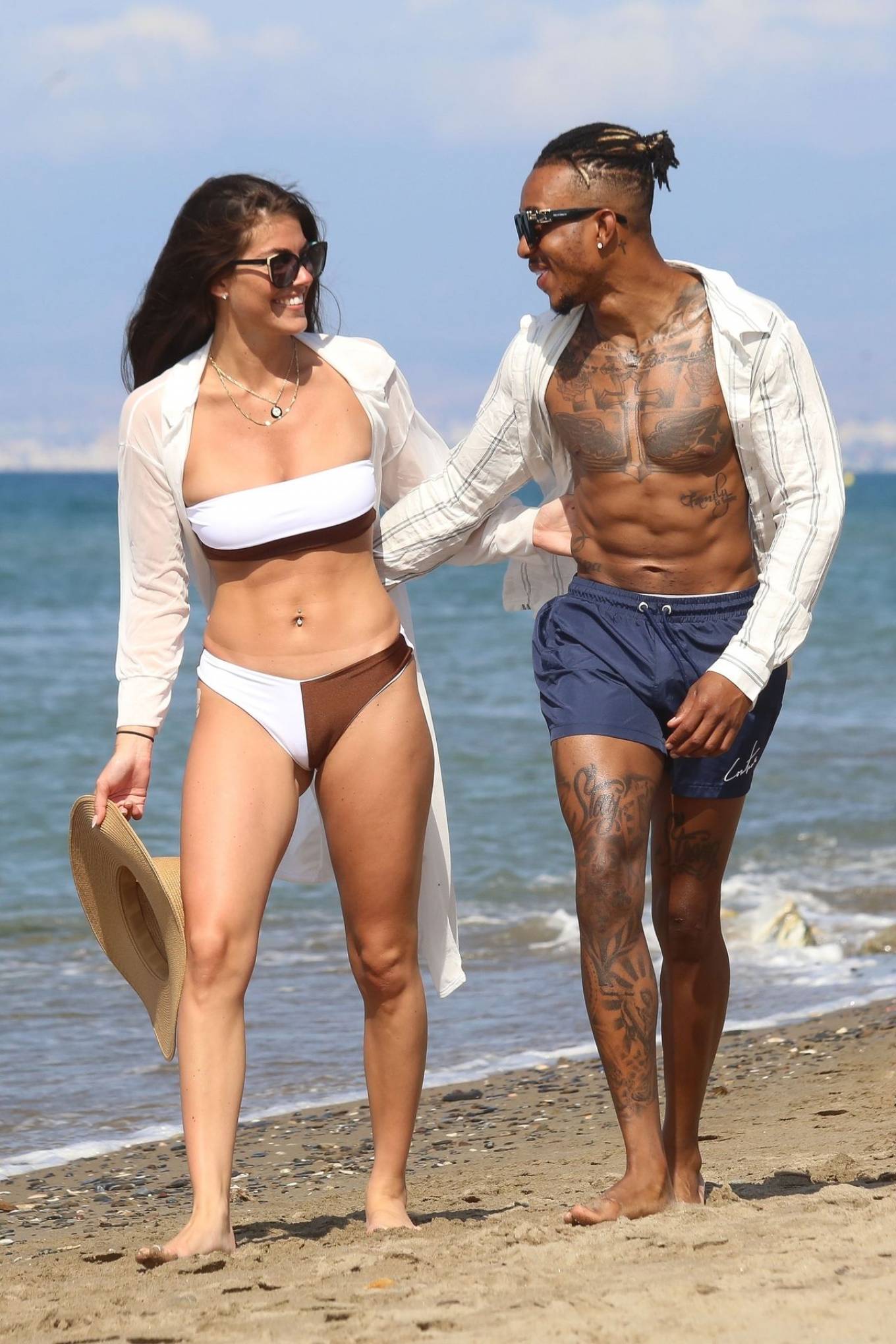 Rebecca Gormley and Biggs Chris – In a bikini on the beach in Marbella