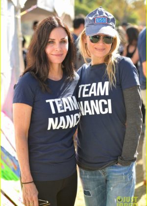 Renee Zellweger and Courteney Cox walked in support of publicist Nanci Ryder as 'Team Nanci' in LA