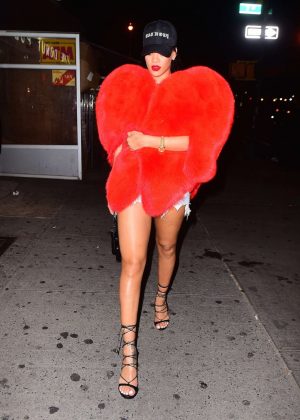Rihanna Leaving 1Oak in NYC