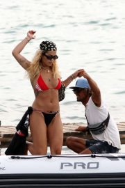 Rita Ora - In Bikini on holiday in Ibiza
