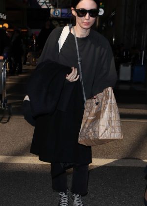 Rooney Mara at LAX Airport in Los Angeles