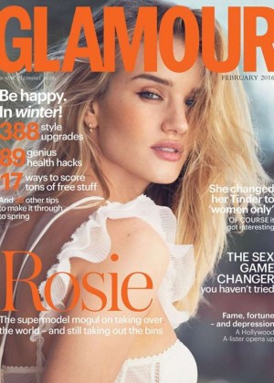 Rosie Huntington Whiteley - Glamour UK Cover (February 2016)