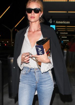 Rosie Huntington Whiteley in Jeans - Out in Los Angeles