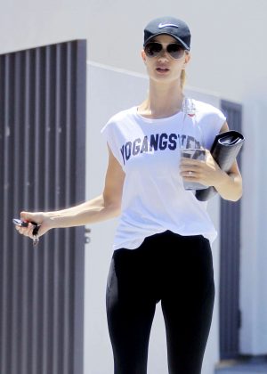Rosie Huntington Whiteley in Leggings Out in West Hollywood