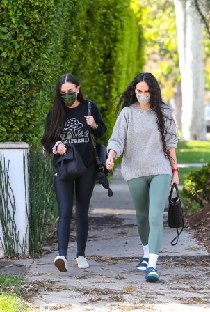 Rumer Willis and Demi Moore - Out for a stroll in Los Angeles
