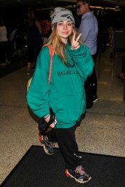 Sabrina Carpenter - Arrives at LAX International Airport in LA