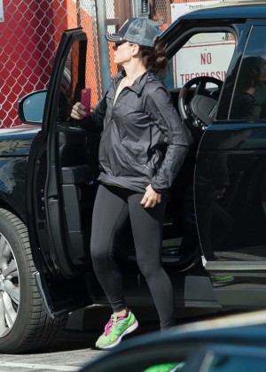 Sandra Bullock in Tights Out in LA