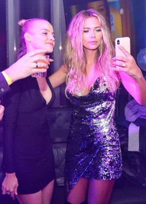 Sandra Kubicka - Celebrating her 23rd birthday at The Club in Warsaw