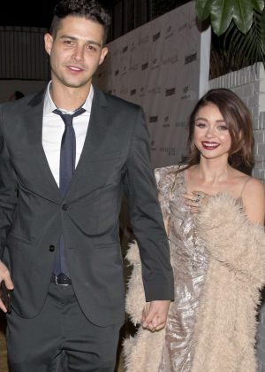 Sarah Hyland and Wells Adam - Leaving a private party in West Hollywood