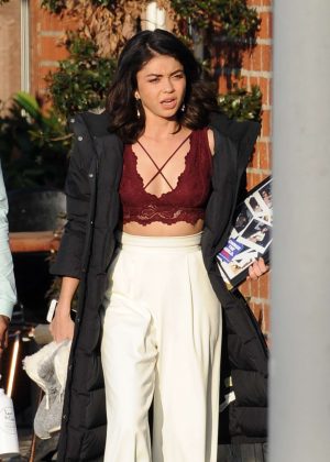 Sarah Hyland on the set of 'The Wedding Year' in Hollywood