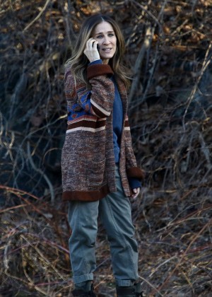 Sarah Jessica Parker on the set of 'Divorce' series in Sleepy Hollow
