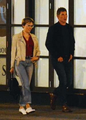 Scarlett Johansson and Bobby Flay out for a dinner in NY