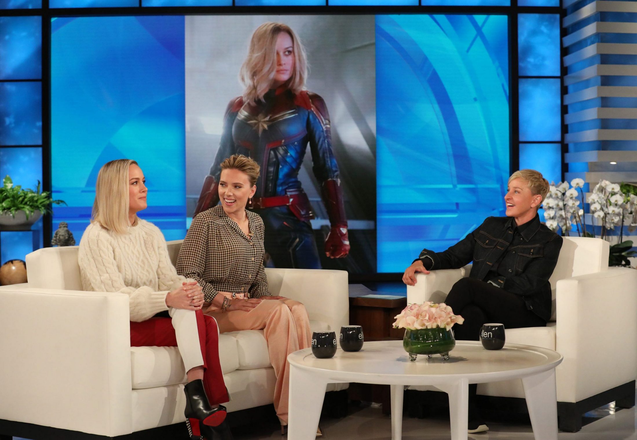 Scarlett Johansson 2019 : Scarlett Johansson and Brie Larson: On The Ellen DeGeneres Show -03