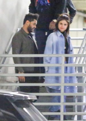 Selena Gomez and The Weeknd - Leaving Dave & Buster's in Hollywood