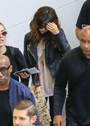 Selena Gomez at Brisbane airport in Australia