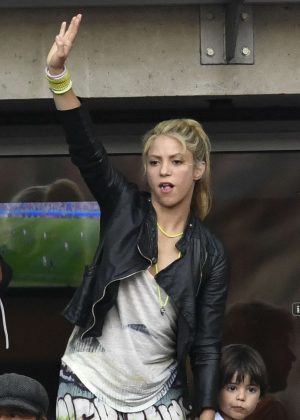 Shakira - Spain Vs Italy Football Match in Paris