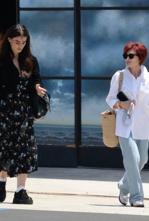 Sharon Osbourne - With her eldest daughter Aimee Osbourne out in Los Angeles