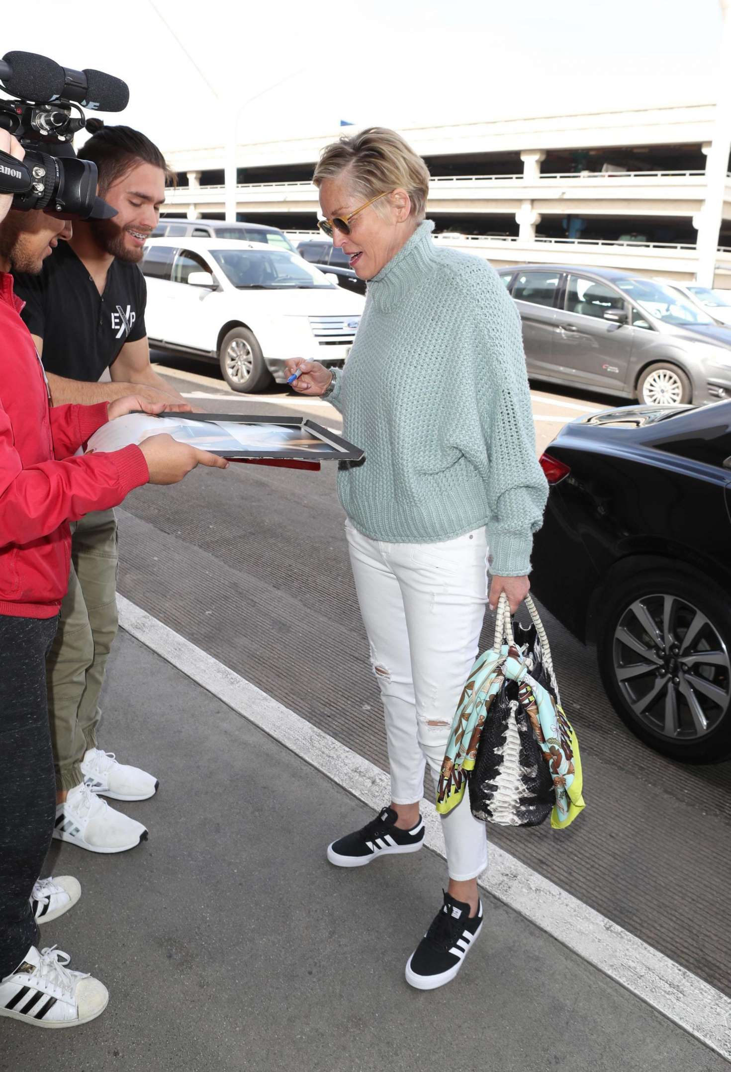Sharon Stone 2018 : Sharon Stone at LAX Airport -13