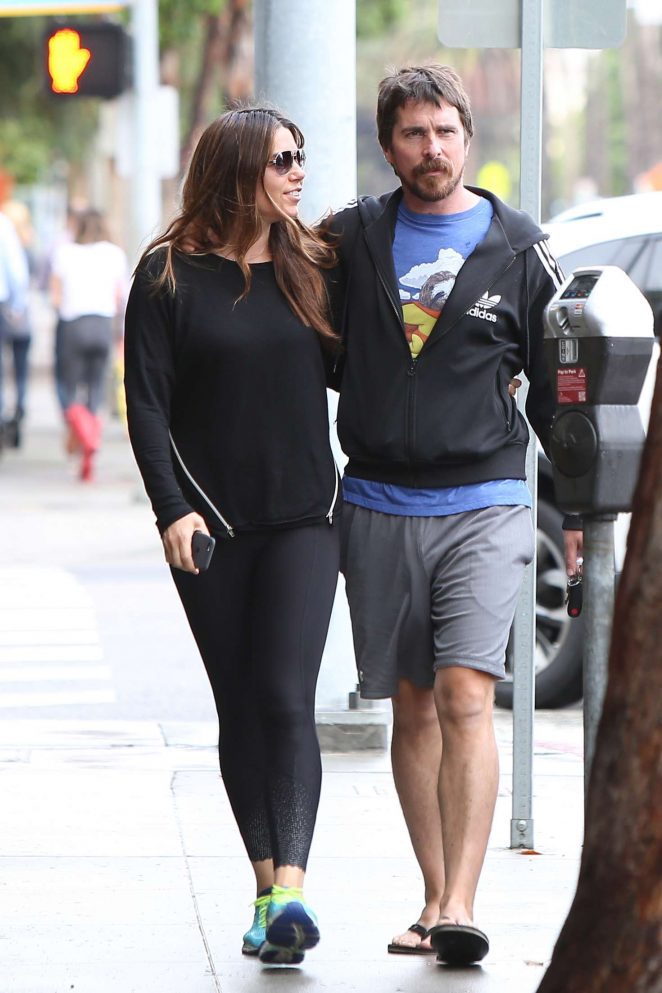 Sibi Blazic and Christian Bale out in Santa Monica -02 – GotCeleb