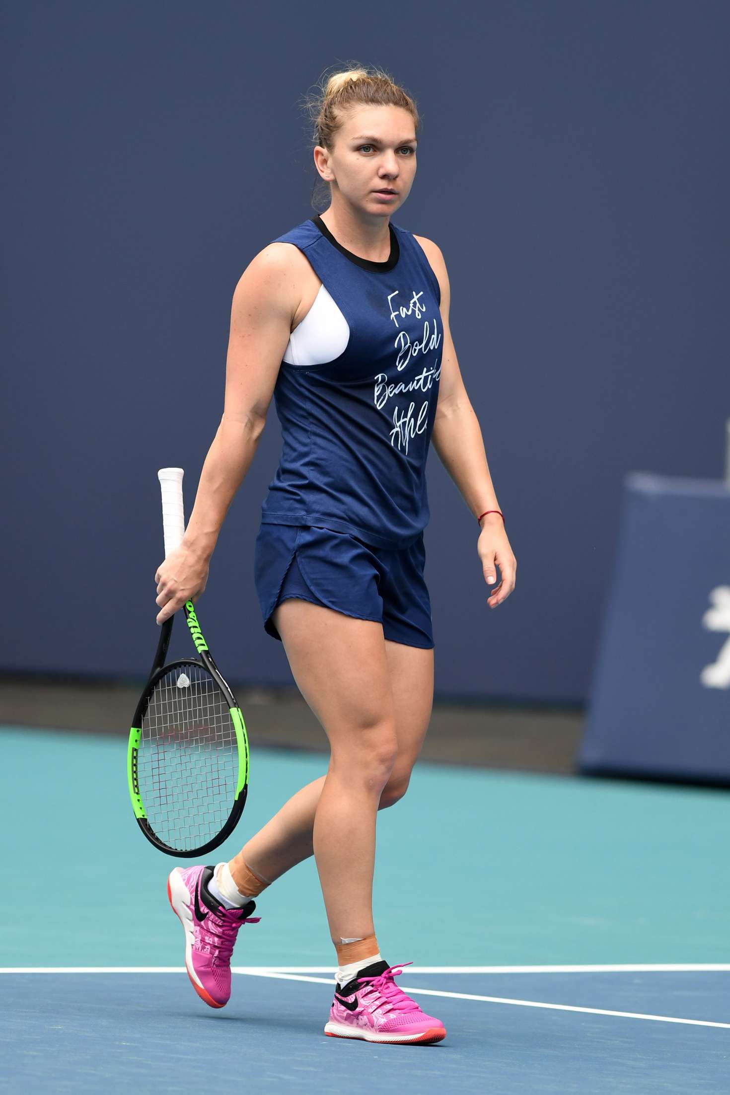 Simona Halep: Miami Open Tennis Tournament Practice -10 | GotCeleb