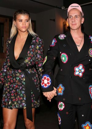 Sofia Richie and Jeremy Scott out for dinner in West Hollywood