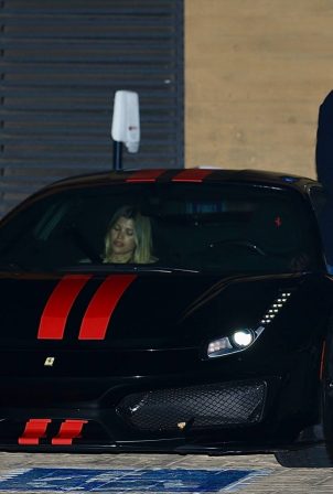 Sofia Richie - Seen with a mystery man while leaving dinner in Malibu