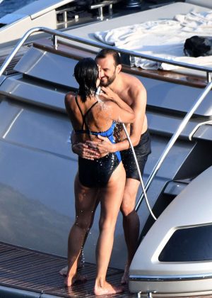 Sophie Marceau in Bikini on a yacht in Capri – GotCeleb
