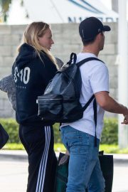 Sophie Turner and Joe Jonas - Arrives at Miami Airport
