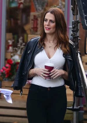 Susie Amy - Filming Hollyoaks Scenes on Set in Liverpool
