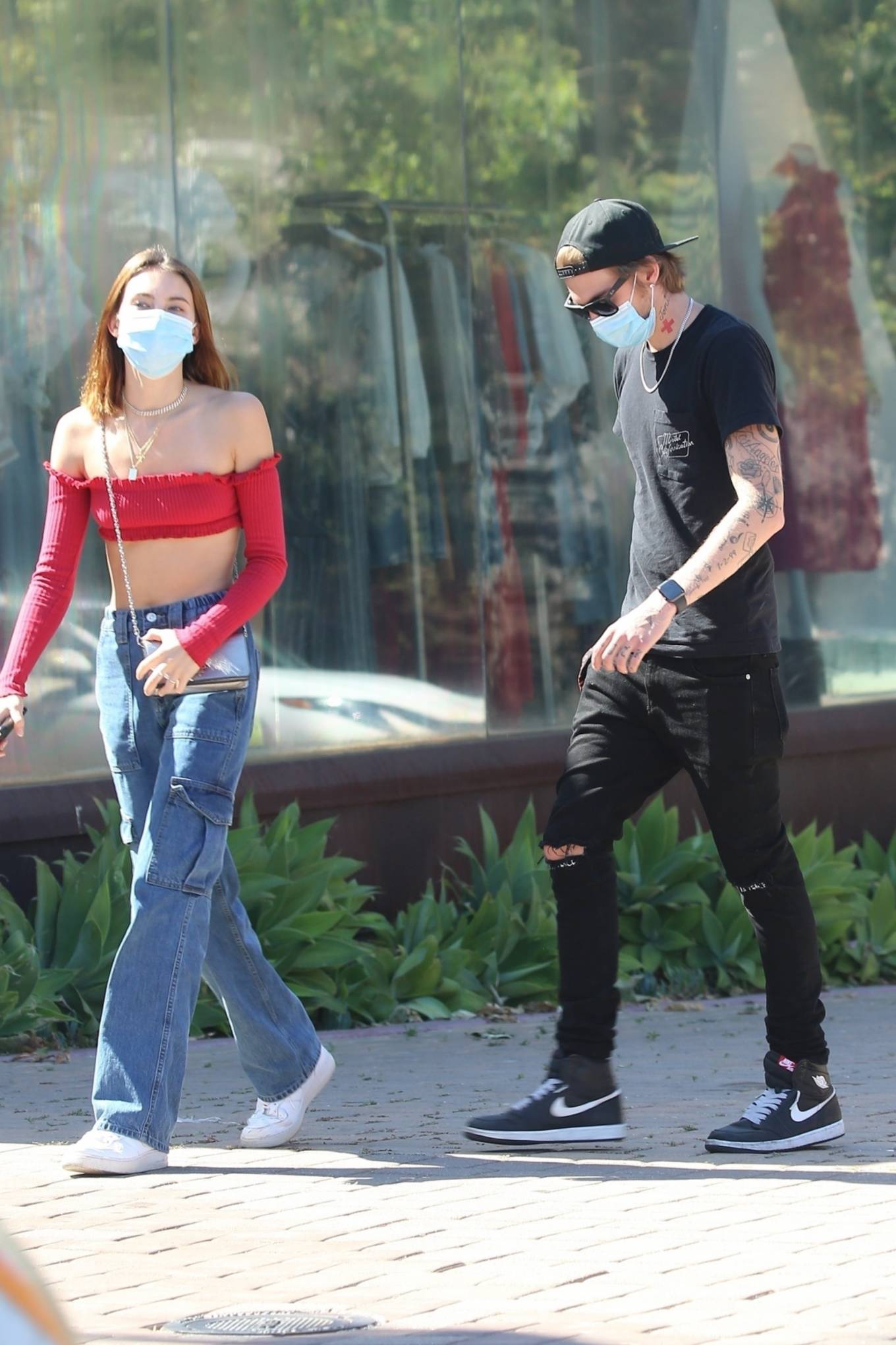 Sydney Brooke in Red Crop Top â€“ Out in Malibu