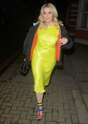 Tallia Storm in Yellow Dress - Out in London