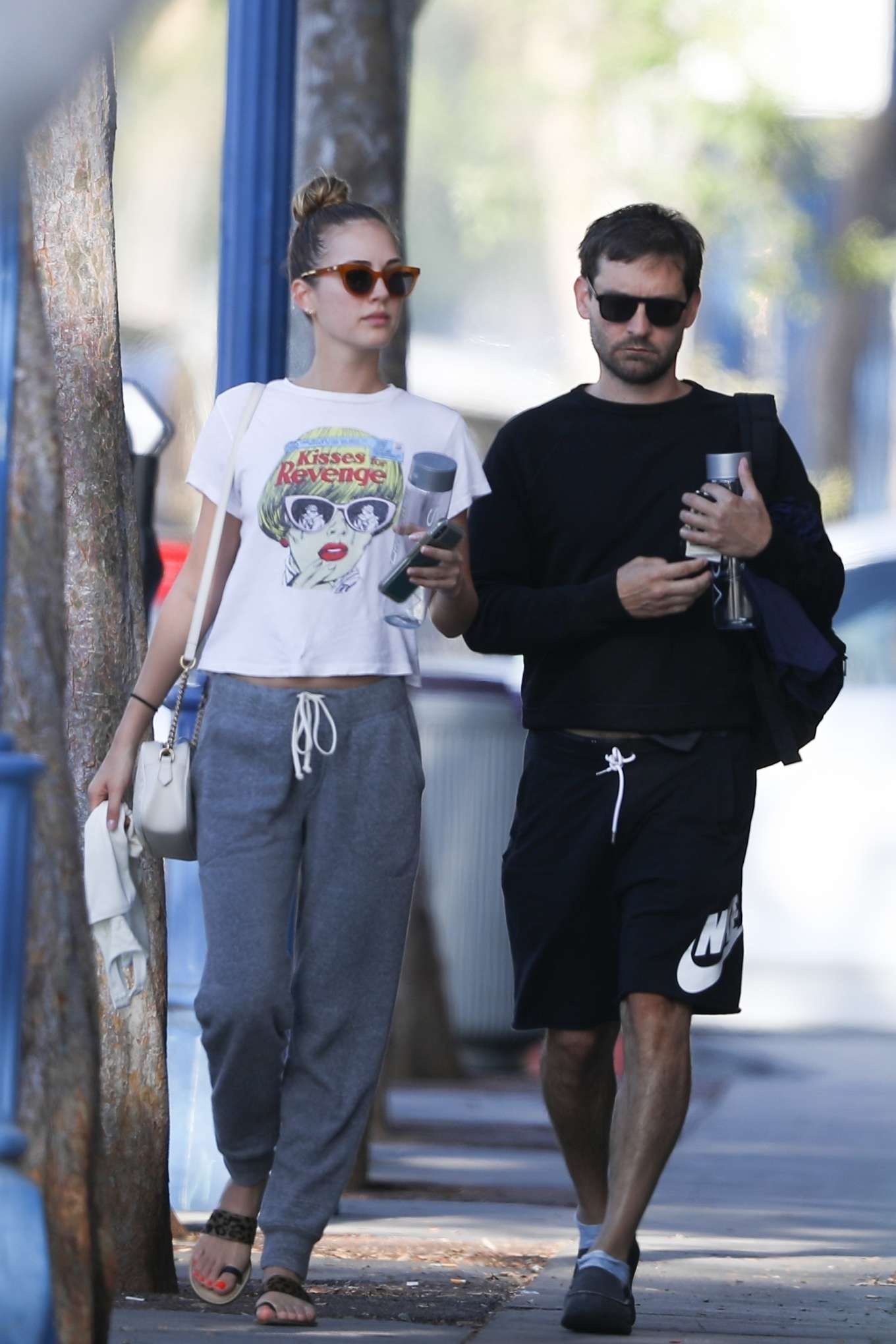 Tatiana Dieteman and Tobey Mcguire – Heading to Voda Spa in West ...