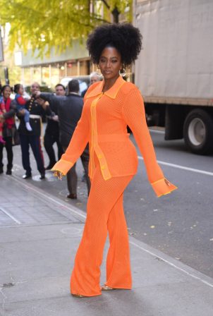 Teyonah Parris - Arrives to ABC studios in New York City