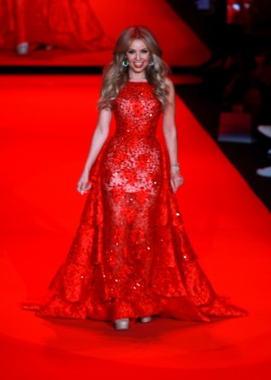 Thalia - Go Red For Women Red Dress Collection 2015 in NYC